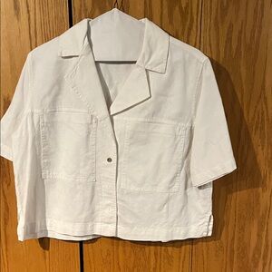 Women’s White Short Sleeve Jacket